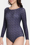 Zelocity Swimsuit With Zipper - Navy Blue — thumbnail 5